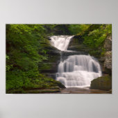 Finger Lakes Waterfall Print Poster (Vorne)