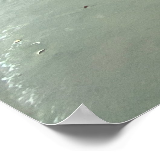 Finger Lens Beach Scene Poster (Ecke)