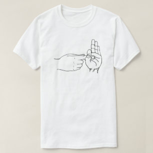 Finger-Loch-Gesten-freche Gebärdensprache T-Shirt