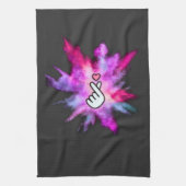 Finger Love Sign Geschirrtuch (Vertikal)