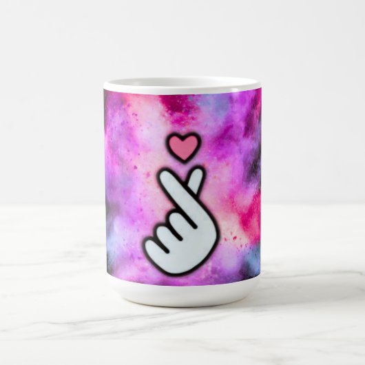 Finger Love Sign Kaffeetasse (Mittel)