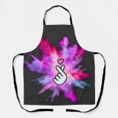 Finger Love Sign Schürze (Vorderseite)