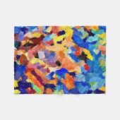 finger paint smudges original art painting fleecedecke (Vorderseite (Horizontal))