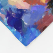 finger paint smudges original art painting fleecedecke (Ecke)