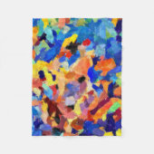 finger paint smudges original art painting fleecedecke (Vorderseite)