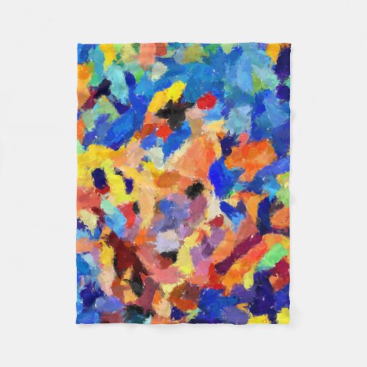 finger paint smudges original art painting fleecedecke (Vorderseite)