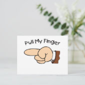Finger Postkarte (Stehend Vorderseite)