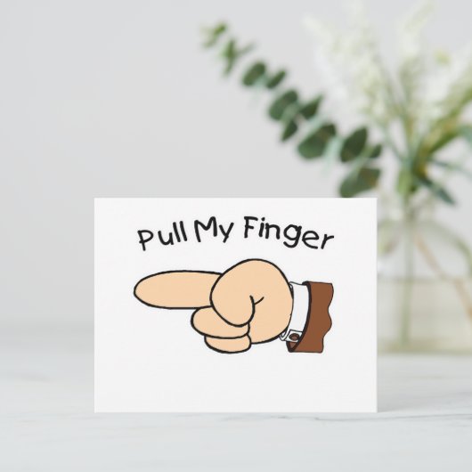 Finger Postkarte (Stehend Vorderseite)