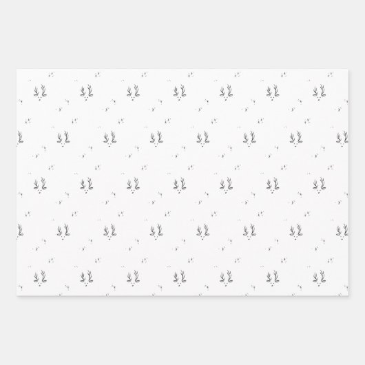 Finger Print Christmas Design Geschenkpapier Set (Vorderseite 2)