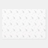 Finger Print Christmas Design Geschenkpapier Set (Vorderseite)