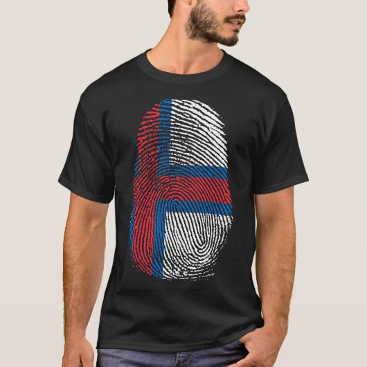 Finger Print - Färöer T-Shirt (Vorderseite)