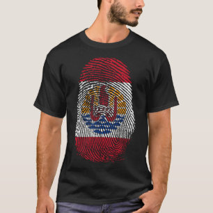 Finger Print, Französisch Polynesien T-Shirt