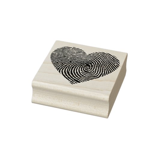 Finger Print Heart Rubber Briefmarke Gummistempel (Stempel)