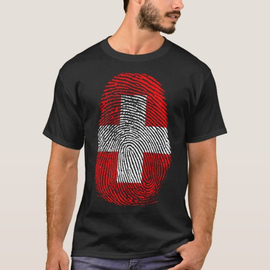 Finger Print - Schweiz T-Shirt (Vorderseite)