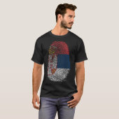Finger Print - Serbien T-Shirt (Vorne ganz)