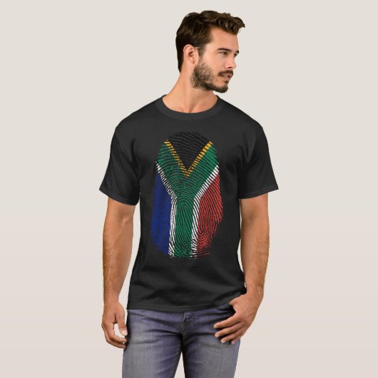 Finger Print - Südafrika T-Shirt (Vorne ganz)