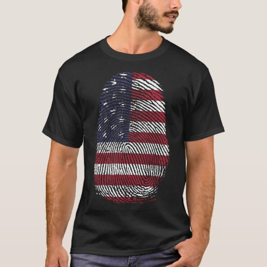 Finger Print - USA T-Shirt (Vorderseite)