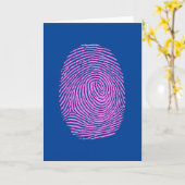 Finger Prints Talking Canyons, New Mexico Karte (Gelbe Blume)