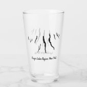 Finger-Seen-Region, NY Beverage Glass Glas (Rückseite)