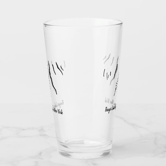 Finger-Seen-Region, NY Beverage Glass Glas (Links)