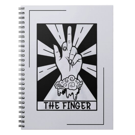 Finger - Tarot-Karte Notizblock (Vorderseite)