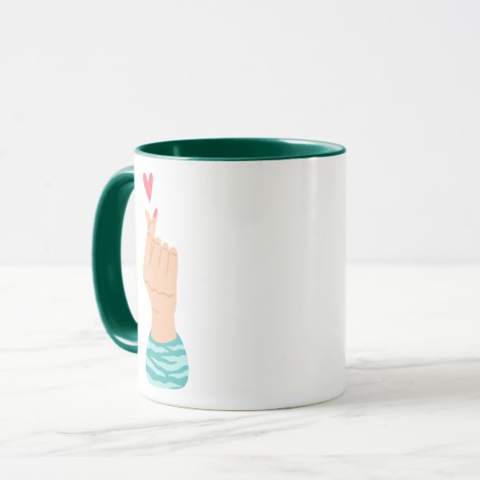 Finger Tasse (Vorderseite Links)