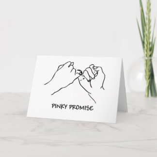 Finger-Versprechen Karte