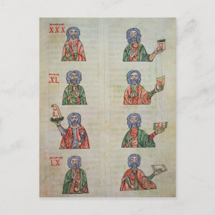 Finger zählen von 1 bis 20000 postkarte