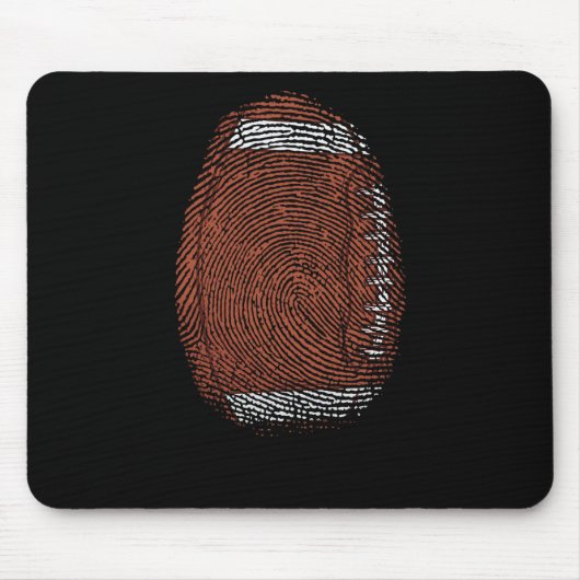 Fingerabdruck als Football USA Sport Mousepad (Vorne)