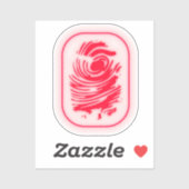 Fingerabdruck Aufkleber (Blatt)