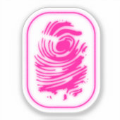 Fingerabdruck Aufkleber (Vorderseite)