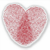 Fingerabdruck Aufkleber (Vorderseite)