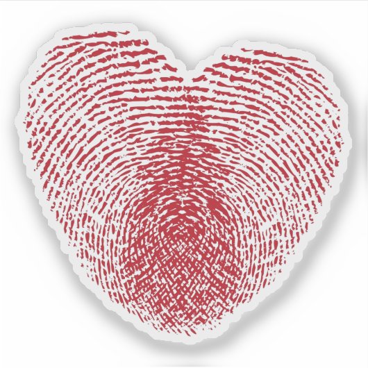 Fingerabdruck Aufkleber (Vorderseite)