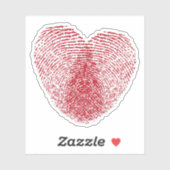 Fingerabdruck Aufkleber (Blatt)