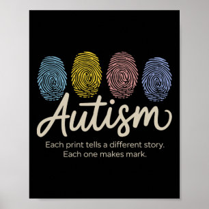 Fingerabdruck Autismus5 Poster