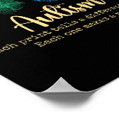 Fingerabdruck-Autismus7 Poster (Ecke)