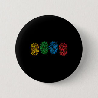 Fingerabdruck Autismus-Bewusstsein Neurodiversität Button