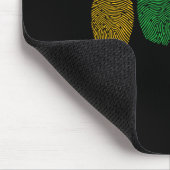 Fingerabdruck Autismus-Bewusstsein Neurodiversität Mousepad (Ecke)