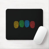 Fingerabdruck Autismus-Bewusstsein Neurodiversität Mousepad (Mit Mouse)