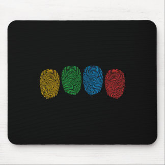 Fingerabdruck Autismus-Bewusstsein Neurodiversität Mousepad