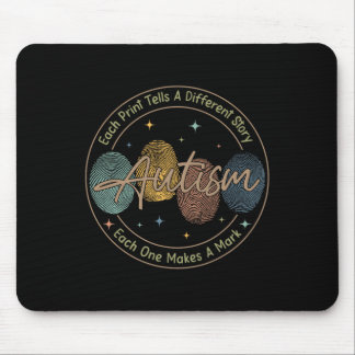 Fingerabdruck Autismus Jede Druckausgabe spricht e Mousepad