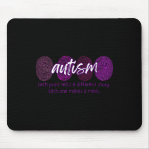 Fingerabdruck Autismus Jeder Abdruck erzählt eine Mousepad
