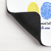 Fingerabdruck-Autismus Mousepad (Ecke)