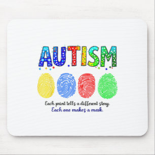 Fingerabdruck-Autismus Mousepad