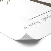 Fingerabdruck-Baby - Gray Poster (Ecke)