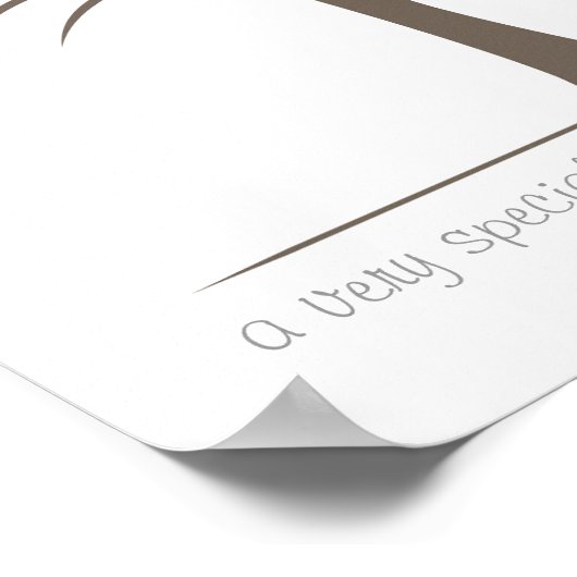 Fingerabdruck-Baby-Tree - Gelb Poster (Ecke)