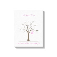 Fingerabdruck-Babybaum - Rosa