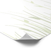 Fingerabdruck-Blume Poster (Ecke)