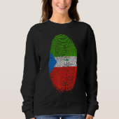 Fingerabdruck der äquatorialen Guinea Sweatshirt (Vorderseite)