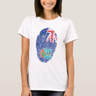 Fingerabdruck der Flagge Montserrat T-Shirt
